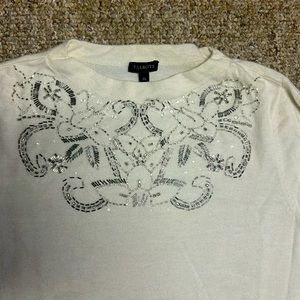 Talbots beaded sweater